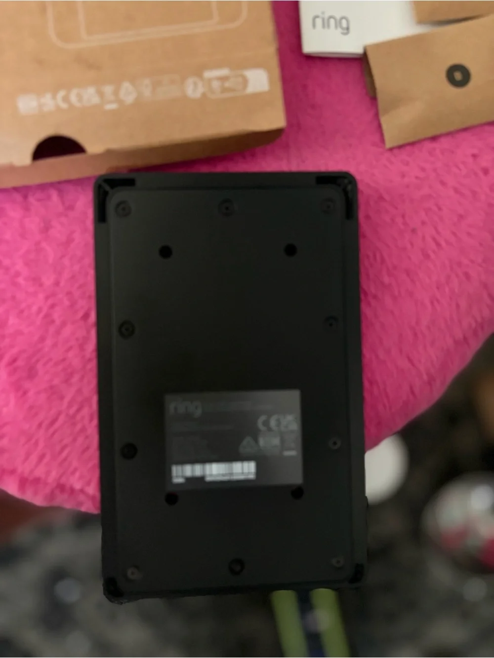 NIB RING Solar Charger Panel - Black 2nd Gen